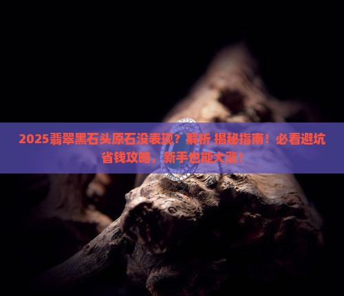 翡翠黑石头原石没有表现会大涨吗