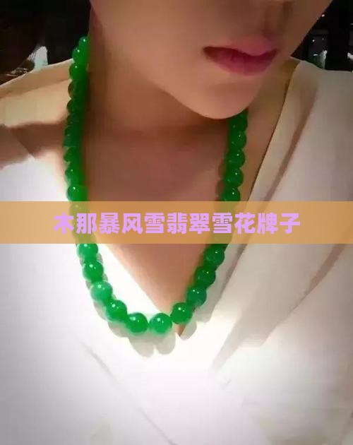 木纳暴风雪翡翠牌子