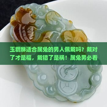 玉貔貅适合属兔的男人佩戴吗好吗