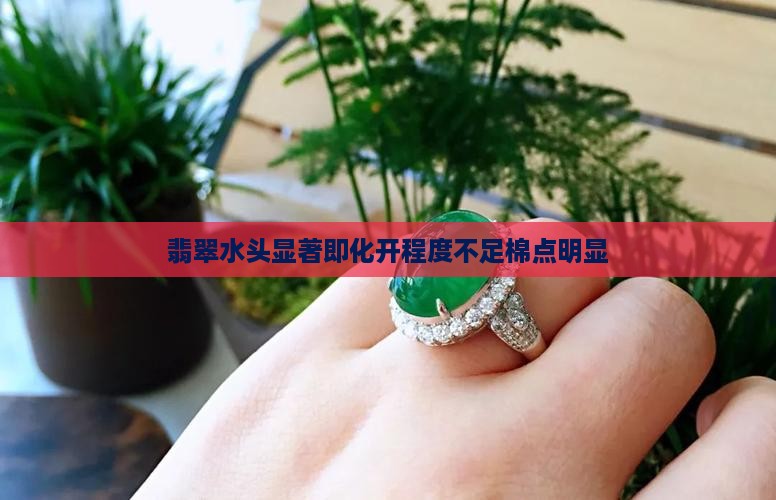 翡翠水头显著即化开程度不足棉点明显