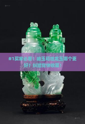 岫玉和独龙玉哪个好