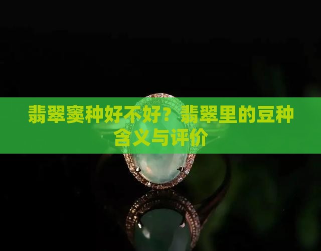 翡翠窦种好不好
