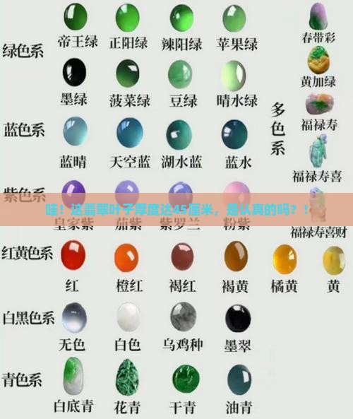 翡翠叶子厚度45厘米