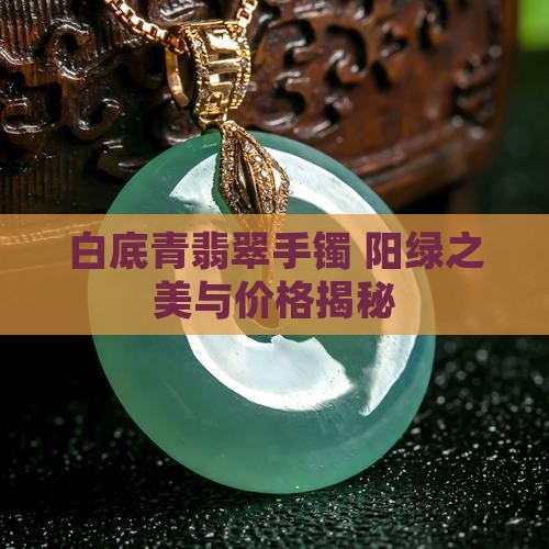白青底飘阳绿翡翠手镯