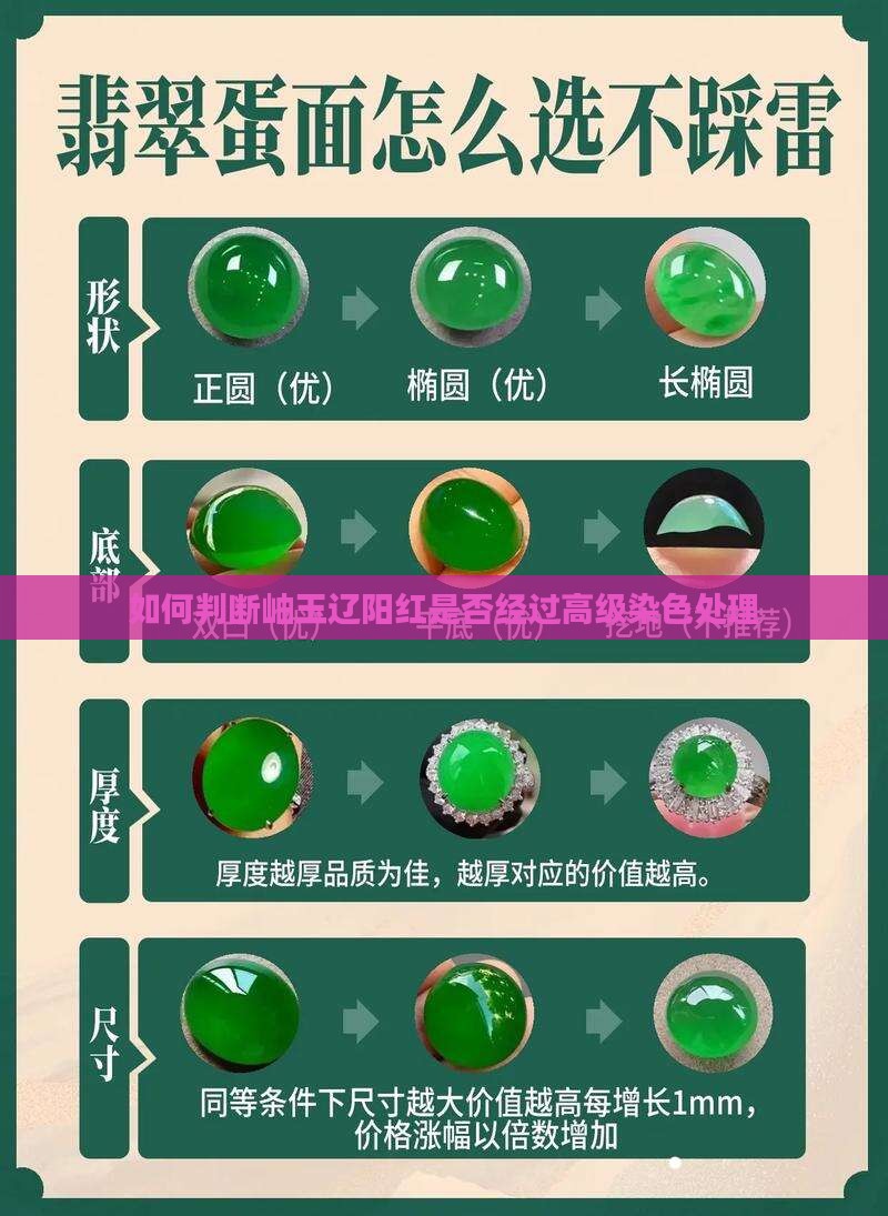 岫玉辽阳红怎么看是高级染色