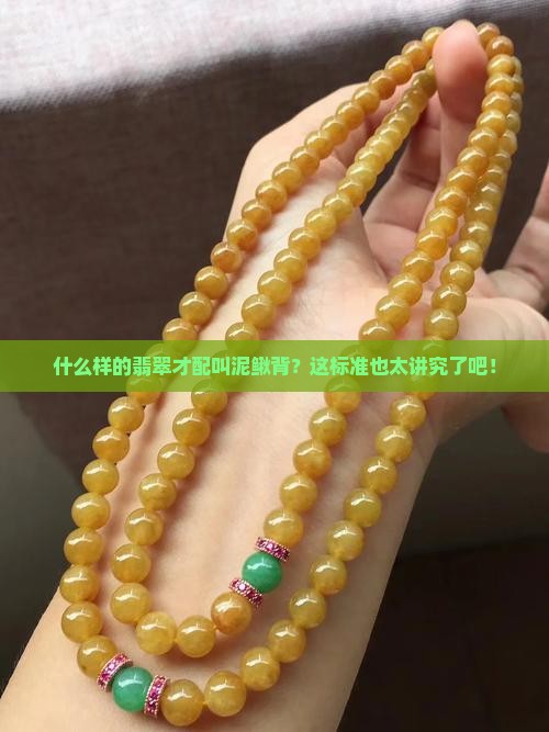什么样的翡翠适合泥鳅背
