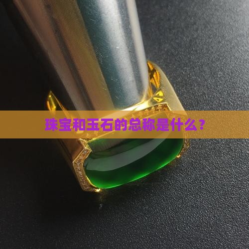 珠宝和玉石的总称一样吗