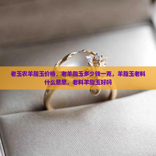 老玉农羊脂玉