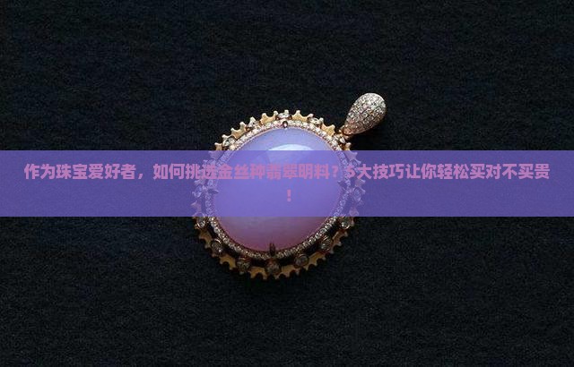如何买金丝种翡翠明料