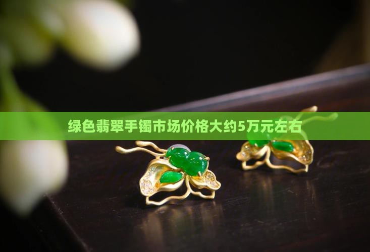 绿色的翡翠手镯5万左右