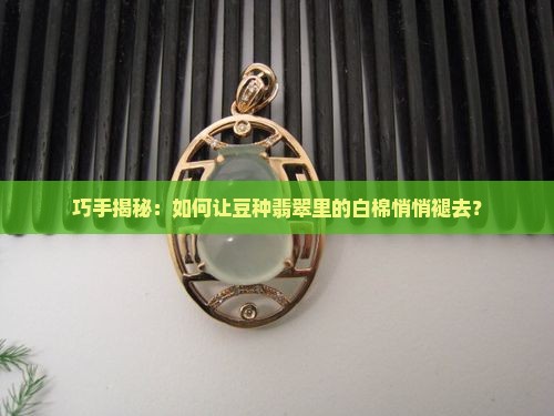 豆种翡翠如何让白棉越来越少