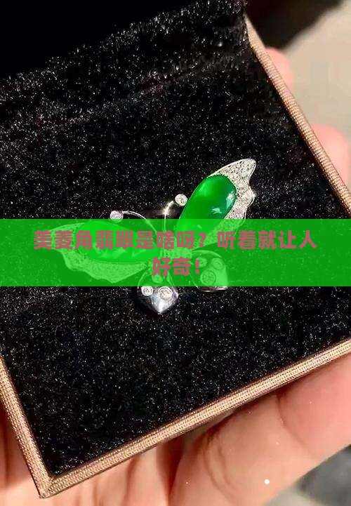 美菱角翡翠是指什么东西