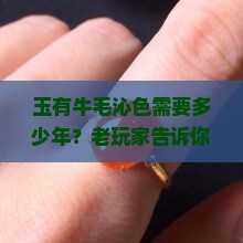 玉有牛毛沁色需要多少年