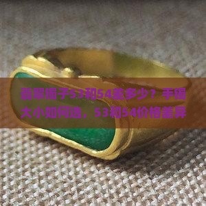 翡翠镯子53和54差多少