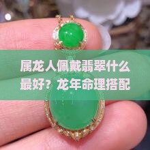 属龙人佩戴翡翠什么最好