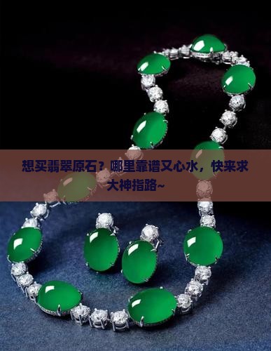 翡翠原石去哪里买比较好