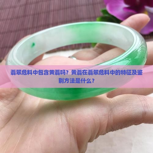 翡翠危料有黄翡吗