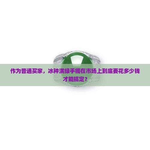 冰种满绿手镯多少钱