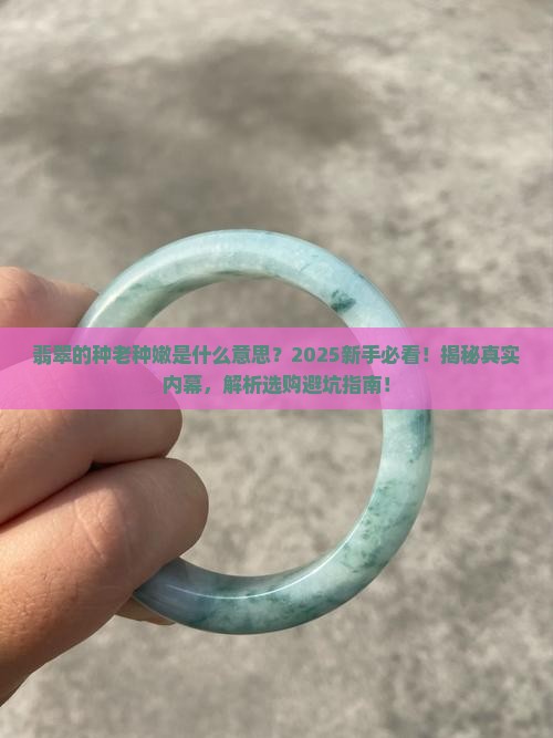翡翠的种老种嫩是什么意思