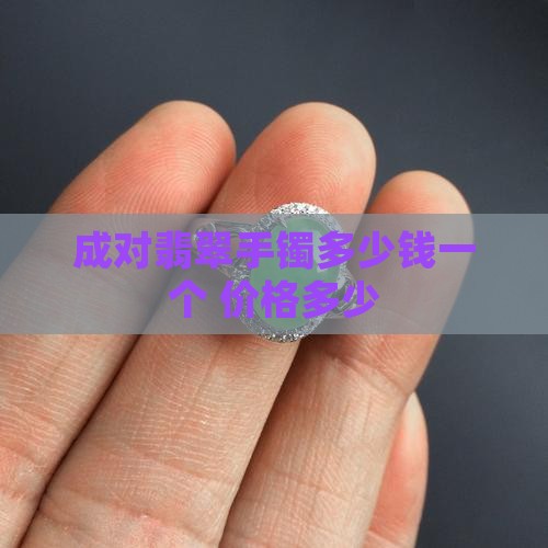 成对翡翠手镯多少钱