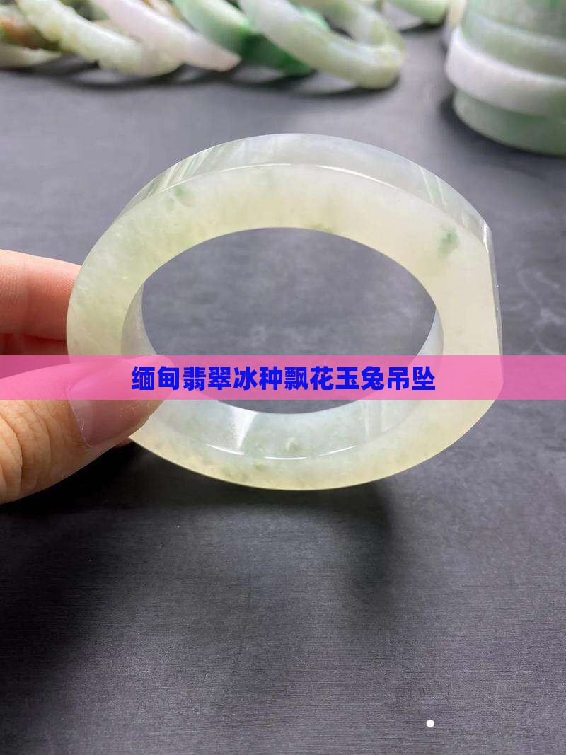 冰种飘花玉兔
