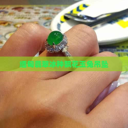 冰种飘花玉兔