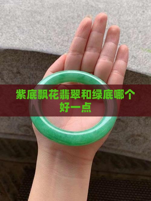紫底飘花翡翠和绿底哪个好一点