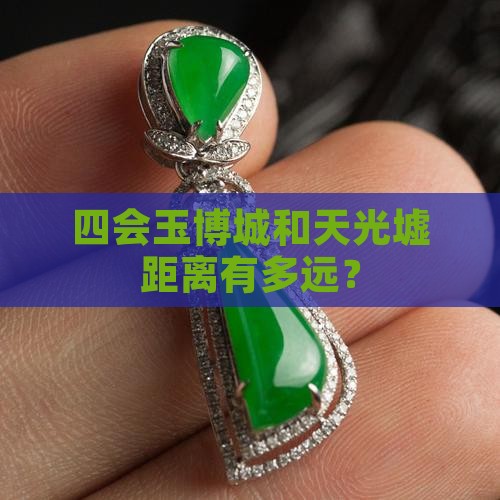 四会玉博城和天光墟距离有多远