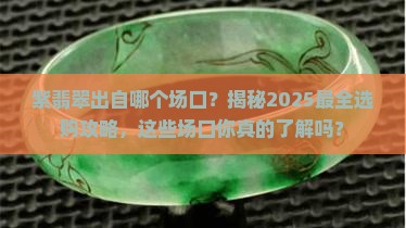 紫翡翠出自哪个场口