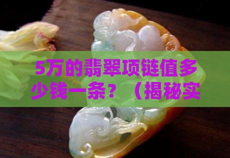 5万的翡翠项链值多少钱一条