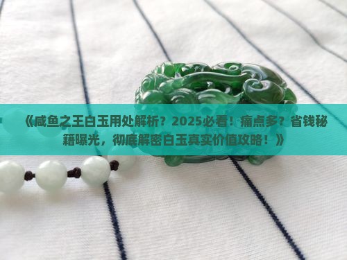 咸鱼之王白玉用处