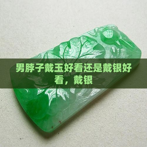 男脖子戴玉好看还是戴银银好看