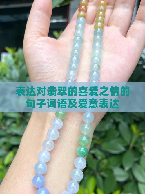 表达对翡翠的喜爱之情