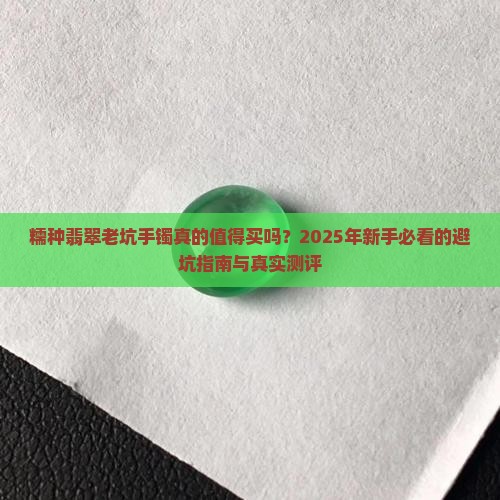 糯种翡翠老坑手镯