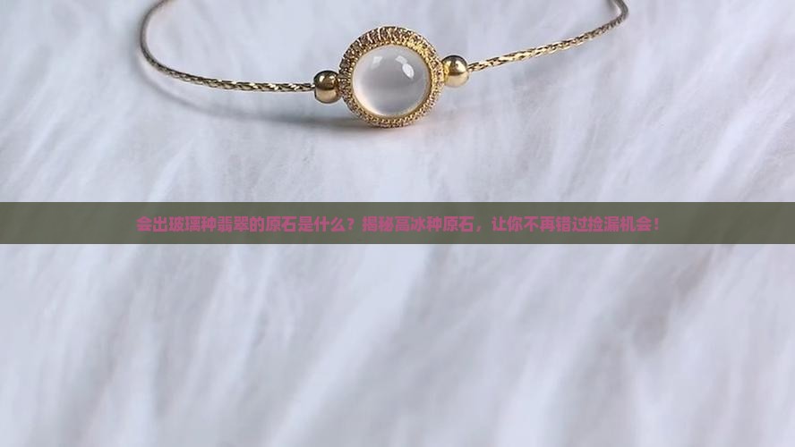 会出玻璃种翡翠的原石是什么