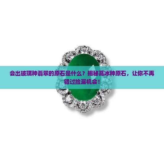 会出玻璃种翡翠的原石是什么