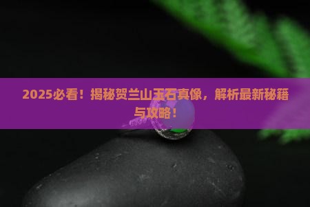 贺兰山有玉石吗现在