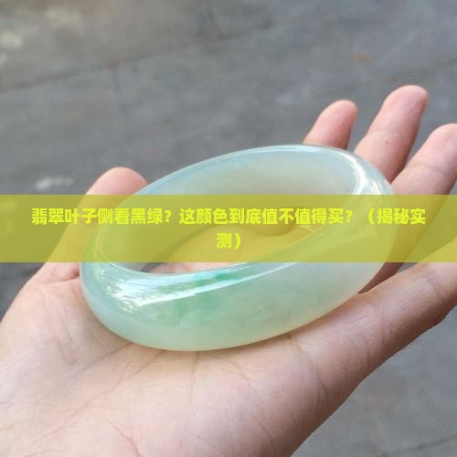翡翠叶子侧看黑绿