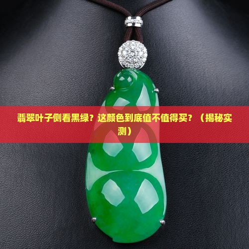 翡翠叶子侧看黑绿