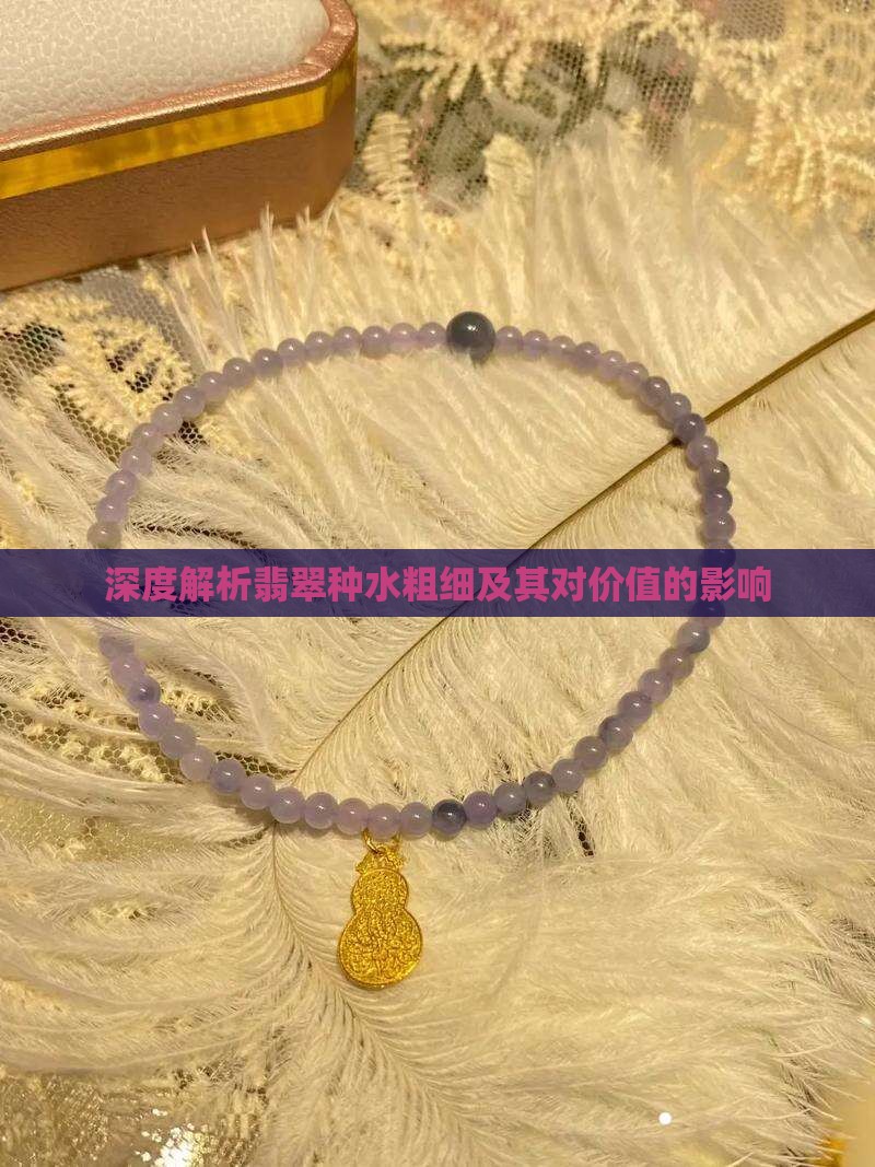 深度解析翡翠种水粗细及其对价值的影响