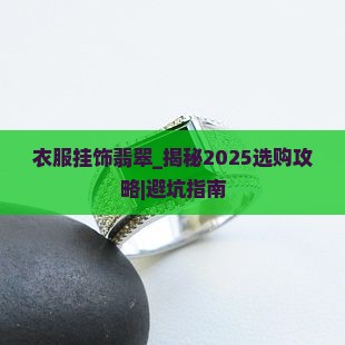 衣服挂饰翡翠