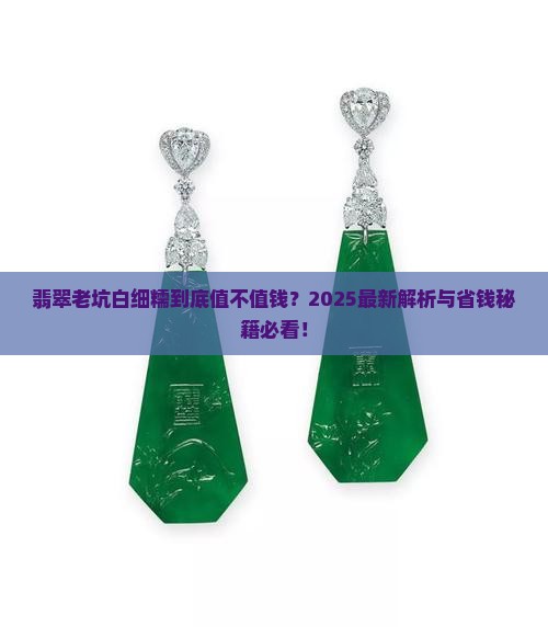 翡翠老坑白细糯值钱吗