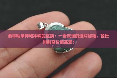 翡翠糯米种和冰种的区别