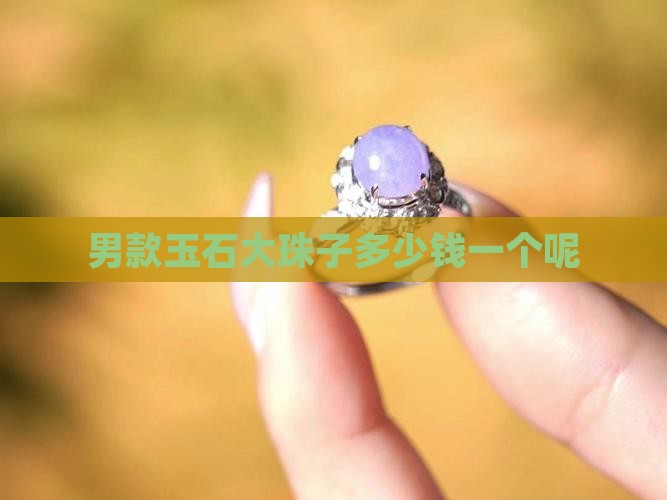 男款玉石大珠子多少钱一个