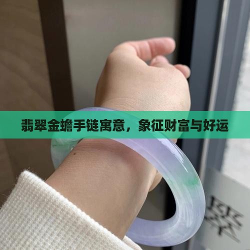 翡翠金蟾手链寓意