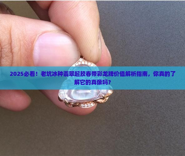 老坑冰种翡翠起胶春带彩龙牌值钱