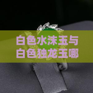 白色水沫玉好看还是白色独龙玉好看