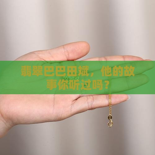 翡翠巴巴田斌