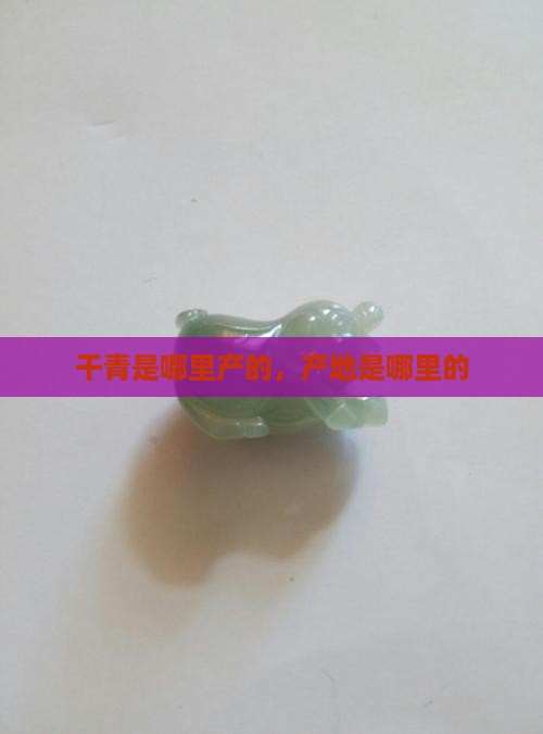 干青是哪里产的