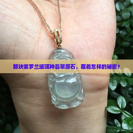 紫罗兰玻璃种翡翠原石